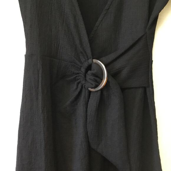 H&M Divided Black Wrap Dress - Picture 3 of 8